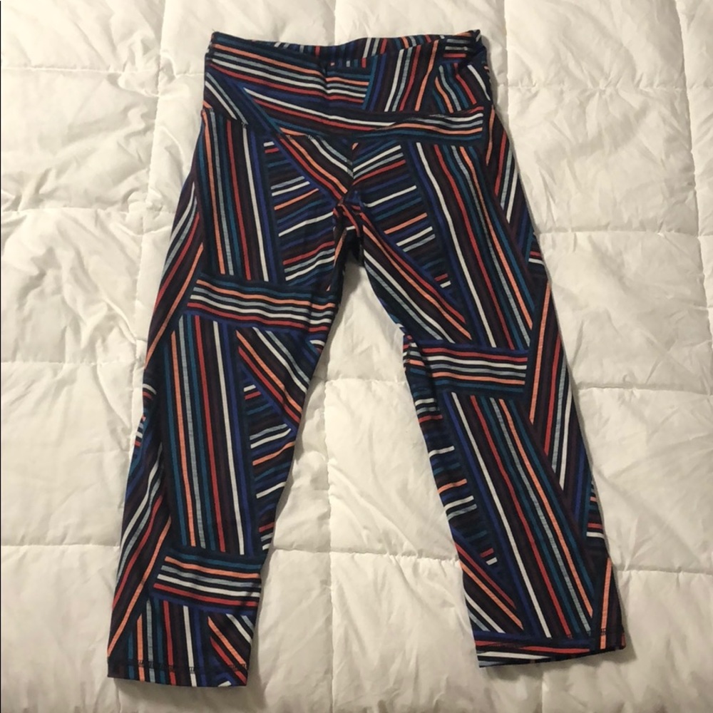 Multi colored athletic Capris